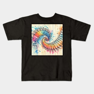 Psychedelic looking abstract illustration of Escher Kids T-Shirt